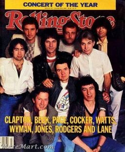 Ronnie Lane ARMS North America Tour 1983 -Rolling Stone Cover